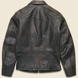 Lynton Moto Jacket - Black Over Brown - RRL - STAG Provisions - Outerwear - Coat / Jacket
