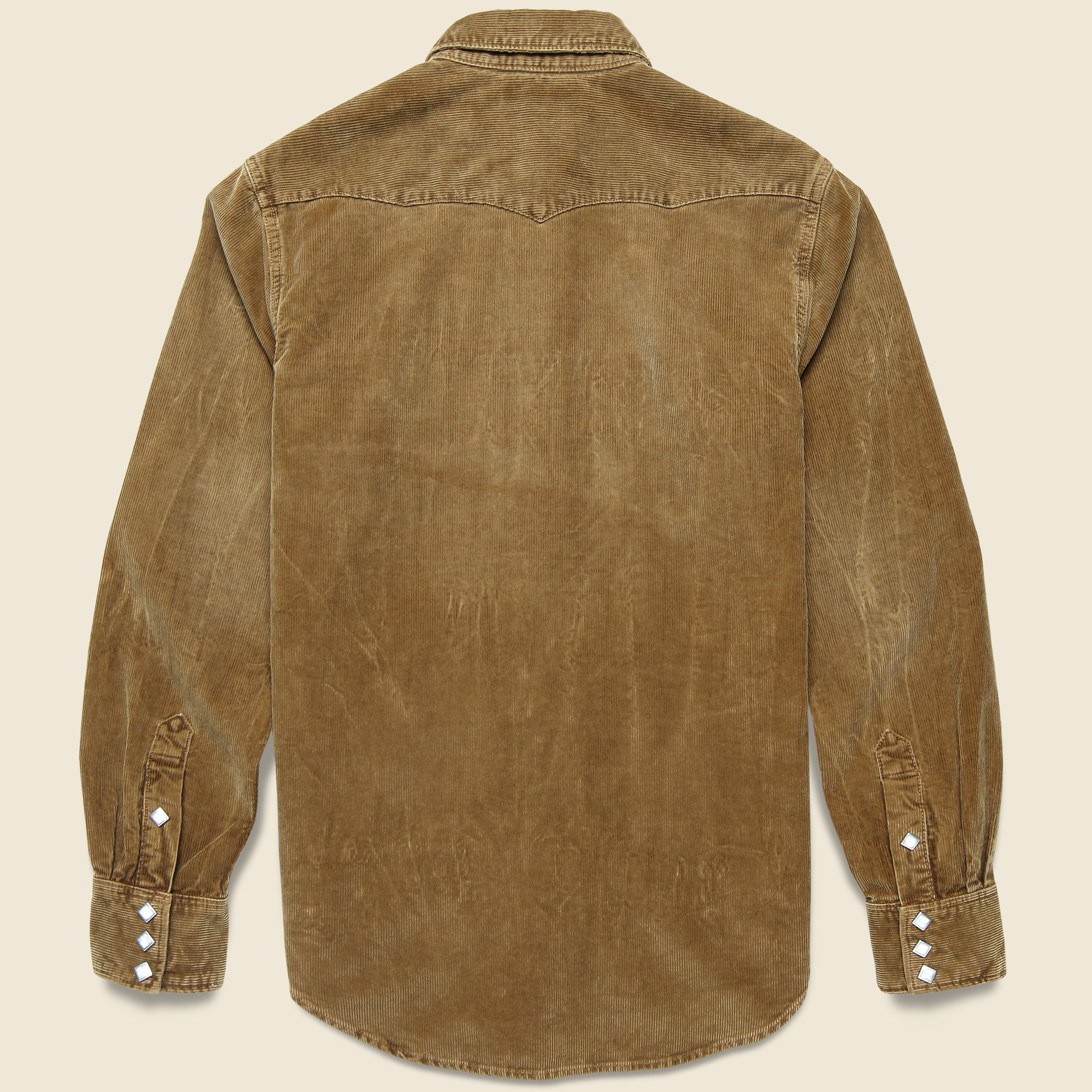 Slim Fit Corduroy Western Shirt - Tan - RRL - STAG Provisions - Tops - L/S Woven - Corduroy