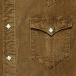 Slim Fit Corduroy Western Shirt - Tan - RRL - STAG Provisions - Tops - L/S Woven - Corduroy