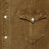 Slim Fit Corduroy Western Shirt - Tan - RRL - STAG Provisions - Tops - L/S Woven - Corduroy