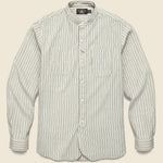 Jack Rabbit Shirt - White/Blue - RRL - STAG Provisions - Tops - L/S Woven - Stripe