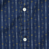Indigo Print Workshirt - Indigo/Orange - RRL - STAG Provisions - Tops - L/S Woven - Stripe