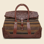Pecos Blanket Duffle Bag - Grey/Brown/Multi - RRL - STAG Provisions - Accessories - Bags / Luggage