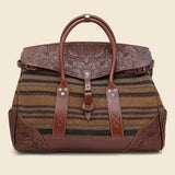 Pecos Blanket Duffle Bag - Grey/Brown/Multi - RRL - STAG Provisions - Accessories - Bags / Luggage