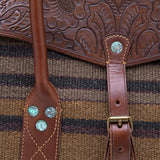 Pecos Blanket Duffle Bag - Grey/Brown/Multi - RRL - STAG Provisions - Accessories - Bags / Luggage