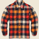 Wool Shirt Jacket - Orange Multi Plaid - RRL - STAG Provisions - Outerwear - Shirt Jacket