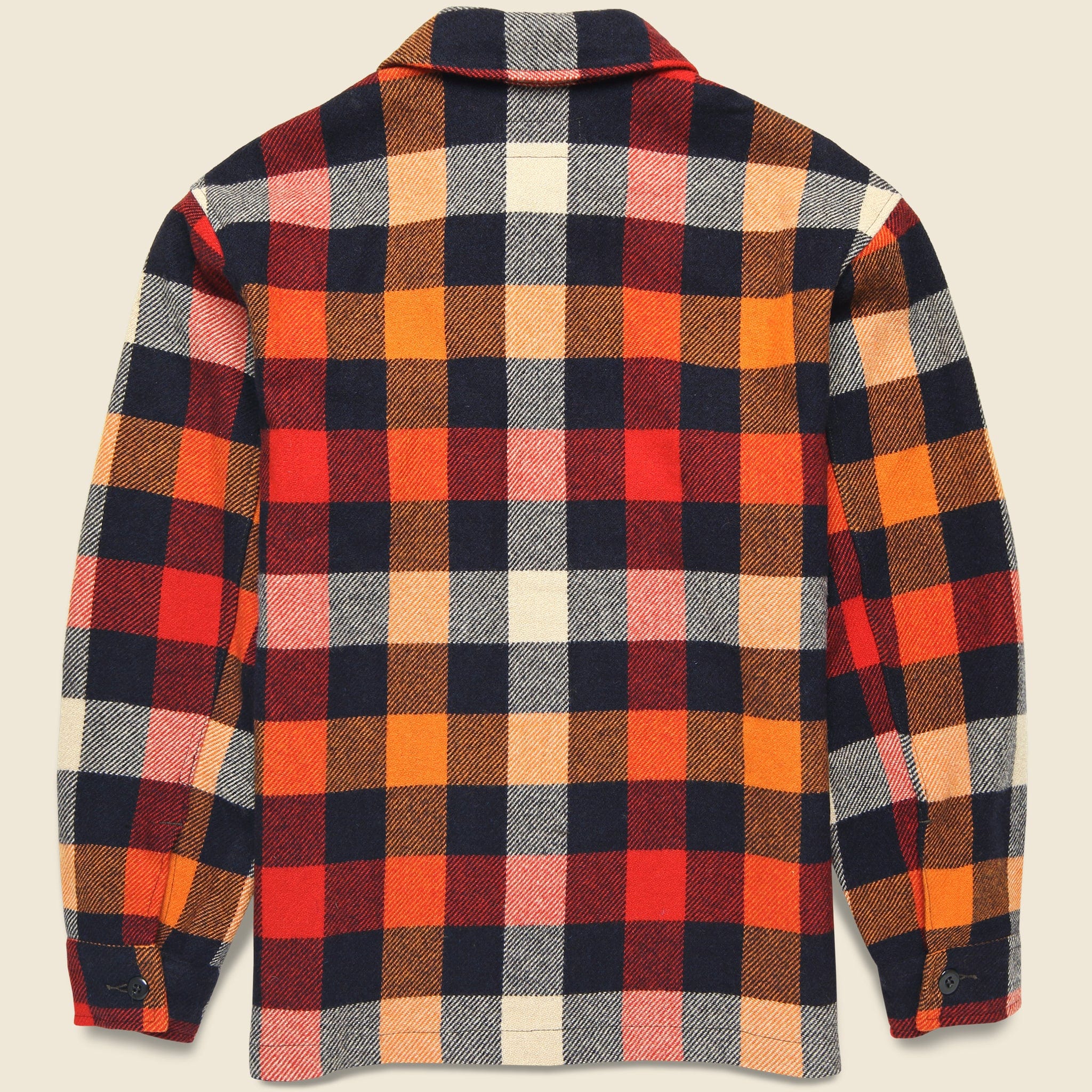 
                          Wool Shirt Jacket - Orange Multi Plaid - RRL - STAG Provisions - Outerwear - Shirt Jacket
                        