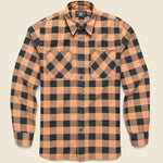 Hercules Workshirt - Coral/Black - RRL - STAG Provisions - Tops - L/S Woven - Plaid