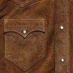 Willett Suede Shirt Jacket - Brown - RRL - STAG Provisions - Outerwear - Shirt Jacket
