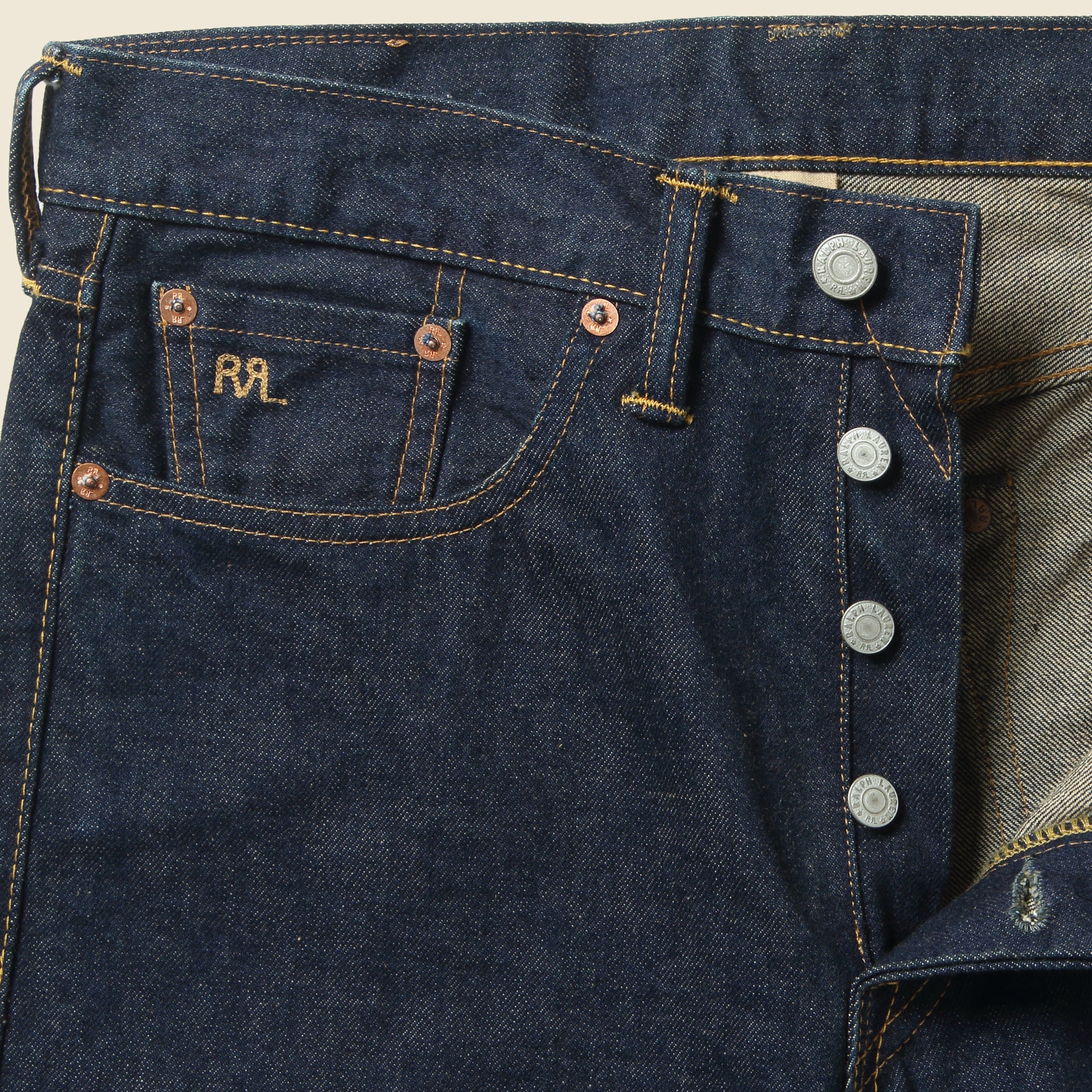 
                          Straight Fit Jean - Once Washed - RRL - STAG Provisions - Pants - Denim
                        