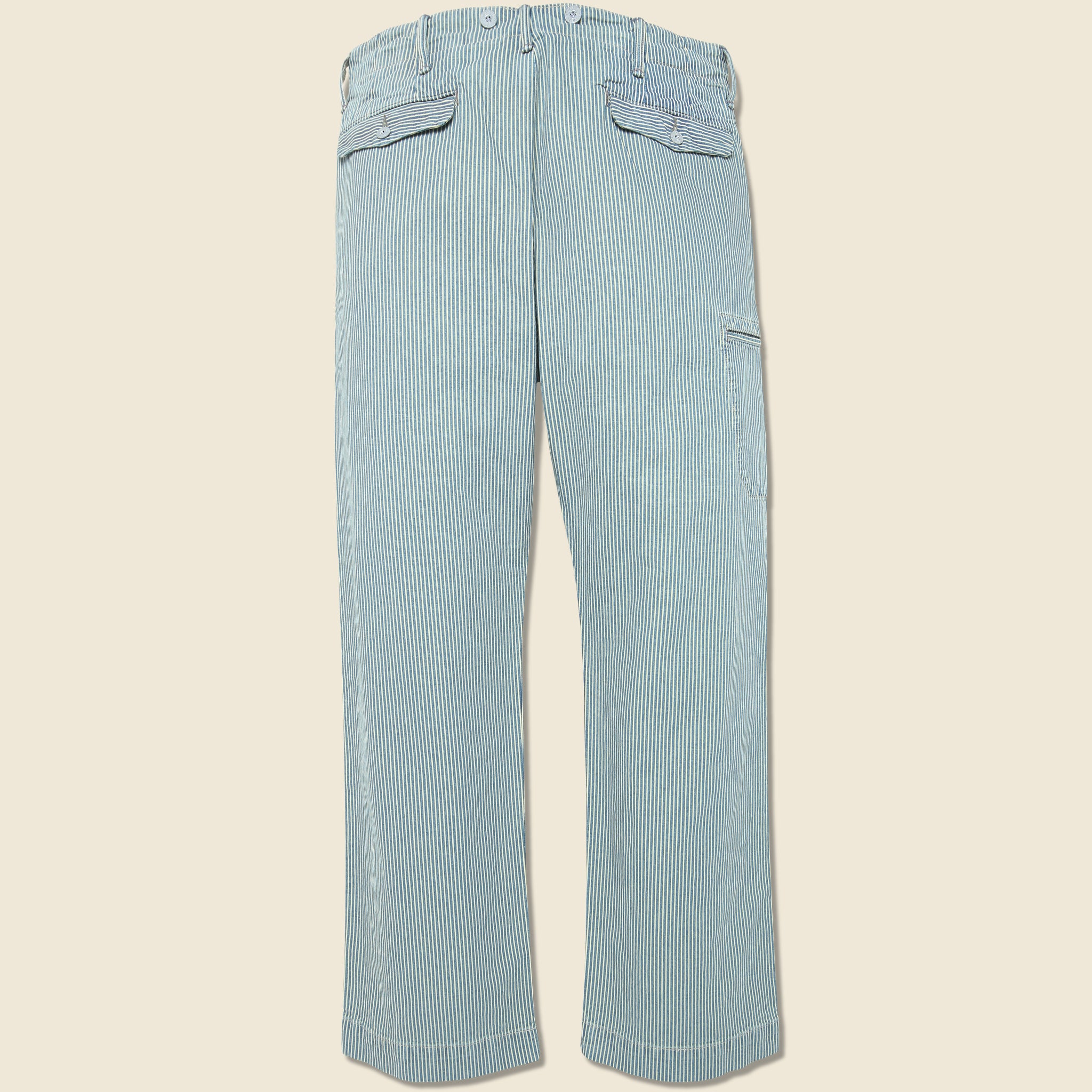 
                          Jackson Trouser - Indigo Stripe - RRL - STAG Provisions - Pants - Twill
                        