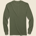 Waffle-Knit Henley - Olive - RRL - STAG Provisions - Tops - L/S Knit