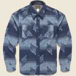 Roland Jacquard Overshirt - Navy - RRL - STAG Provisions - Tops - L/S Woven - Other Pattern