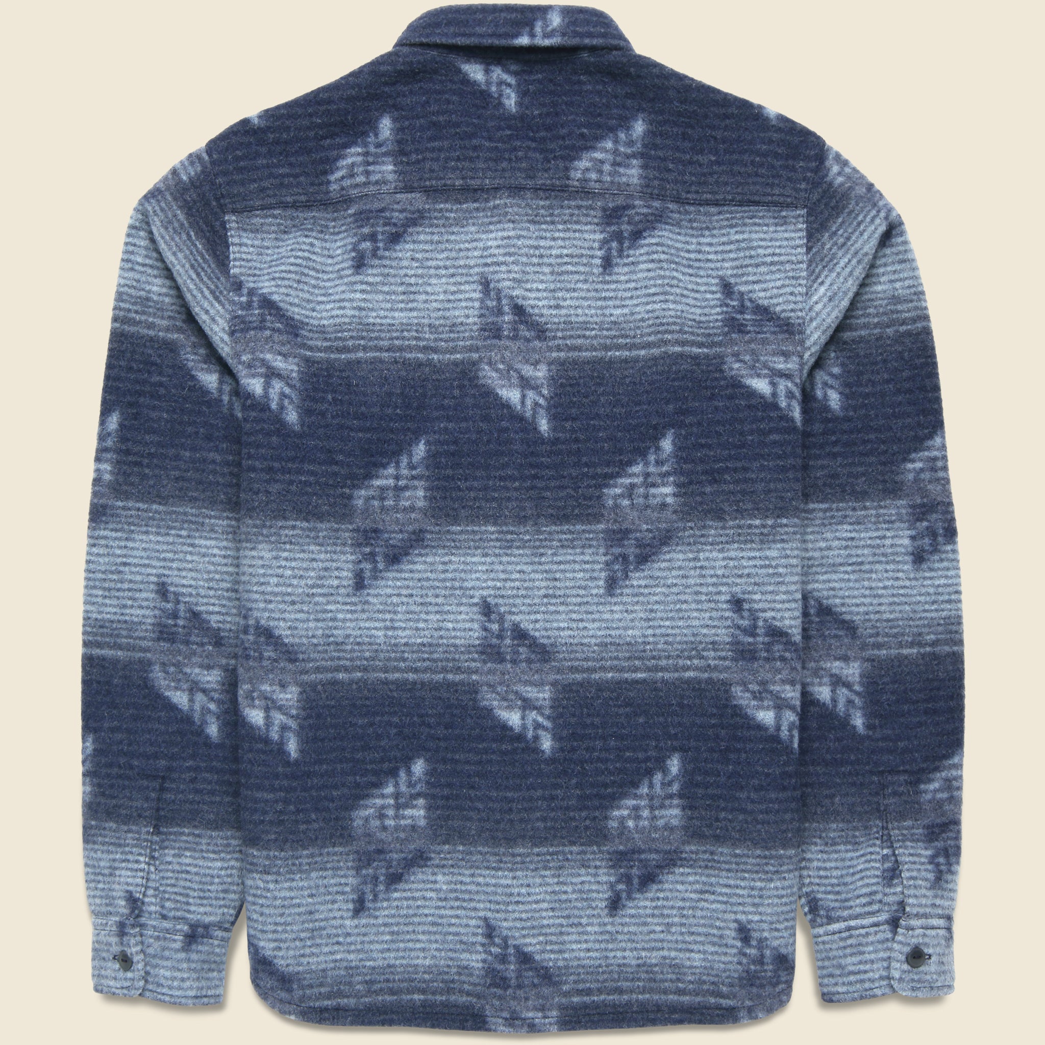 
                          Roland Jacquard Overshirt - Navy - RRL - STAG Provisions - Tops - L/S Woven - Other Pattern
                        