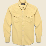 Chamois Western Shirt - Yellow - RRL - STAG Provisions - Tops - L/S Woven - Solid