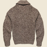 Marled Shawl Collar Cardigan - Brown - RRL - STAG Provisions - Tops - Sweater