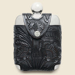 Tooled Leather Flask - Silver - RRL - STAG Provisions - Home - Bar & Entertaining - Barware
