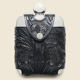 Tooled Leather Flask - Silver - RRL - STAG Provisions - Home - Bar & Entertaining - Barware