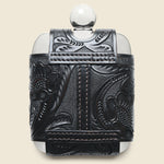 Tooled Leather Flask - Silver - RRL - STAG Provisions - Home - Bar & Entertaining - Barware