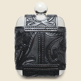 Tooled Leather Flask - Silver - RRL - STAG Provisions - Home - Bar & Entertaining - Barware