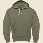 Overdyed Fleece Hoodie - Olive - RRL - STAG Provisions - Tops - Fleece / Sweatshirt