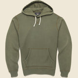 Overdyed Fleece Hoodie - Olive - RRL - STAG Provisions - Tops - Fleece / Sweatshirt