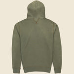 Overdyed Fleece Hoodie - Olive - RRL - STAG Provisions - Tops - Fleece / Sweatshirt