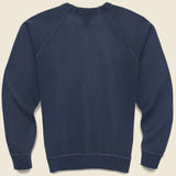 French Terry Raglan Crew - Navy - RRL - STAG Provisions - Tops - Fleece / Sweatshirt
