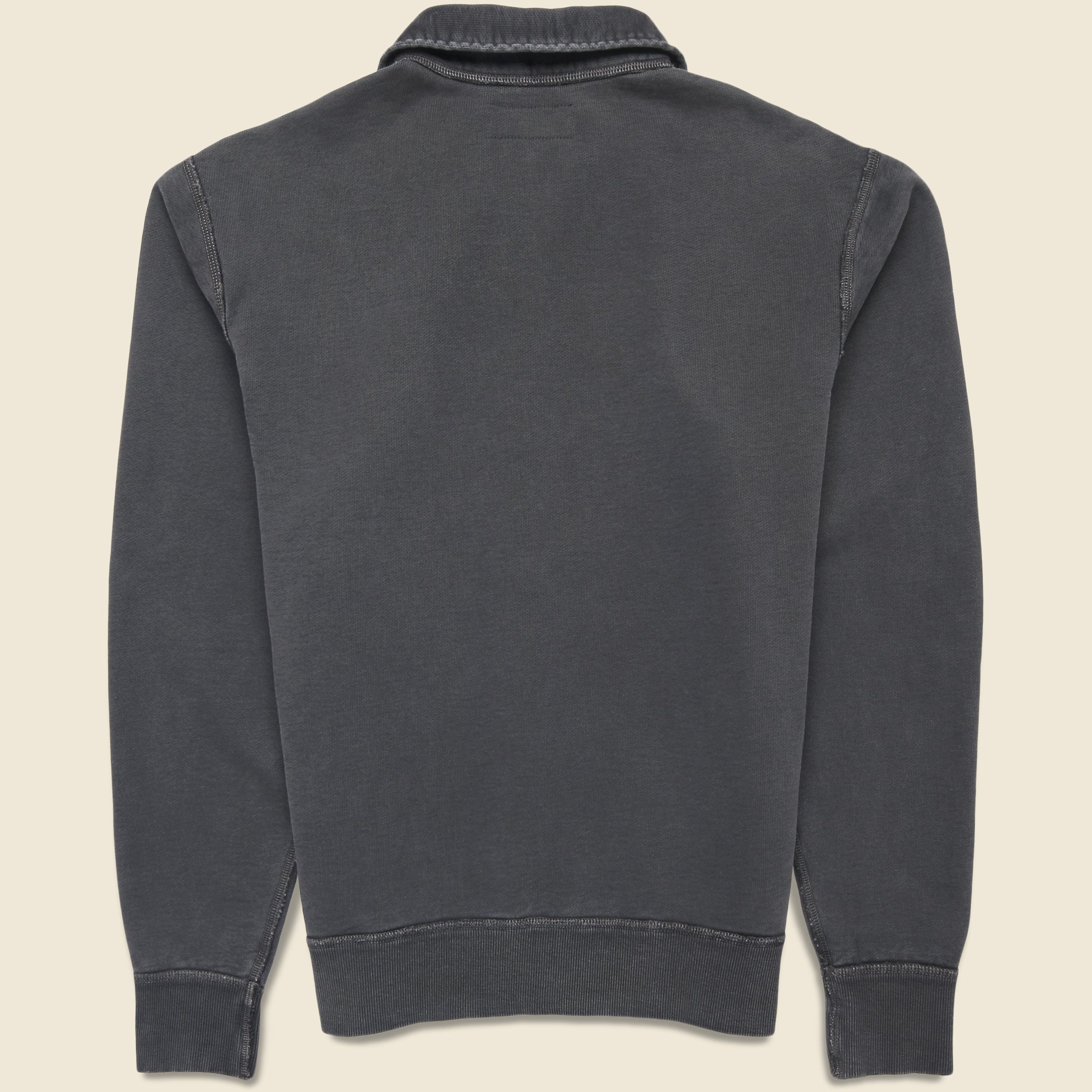 Terry Quarterzip Pullover - Black - RRL - STAG Provisions - Tops - Fleece / Sweatshirt