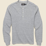 Waffle Knit Henley - Grey - RRL - STAG Provisions - Tops - L/S Knit
