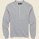 Waffle Knit Henley - Grey - RRL - STAG Provisions - Tops - L/S Knit