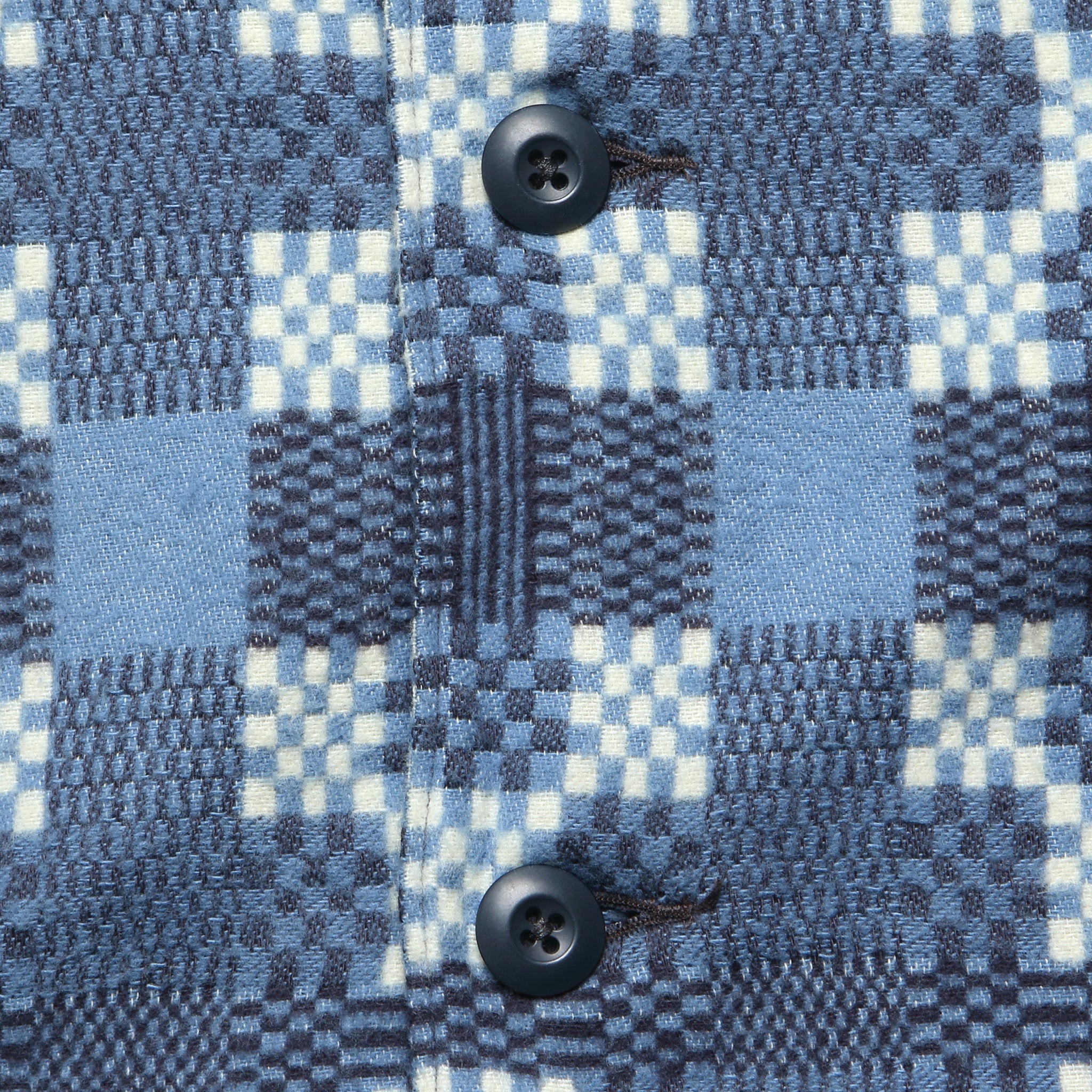 Jacquard Regiment Overshirt - Blue - RRL - STAG Provisions - Tops - L/S Woven - Overshirt