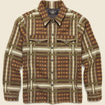 Jacquard Nelson Overshirt - Brown - RRL - STAG Provisions - Tops - L/S Woven - Overshirt