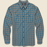 Cameron Sport Shirt - Teal - RRL - STAG Provisions - Tops - L/S Woven - Plaid