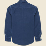 Chamois Roper Western - Indigo - RRL - STAG Provisions - Tops - L/S Woven - Solid