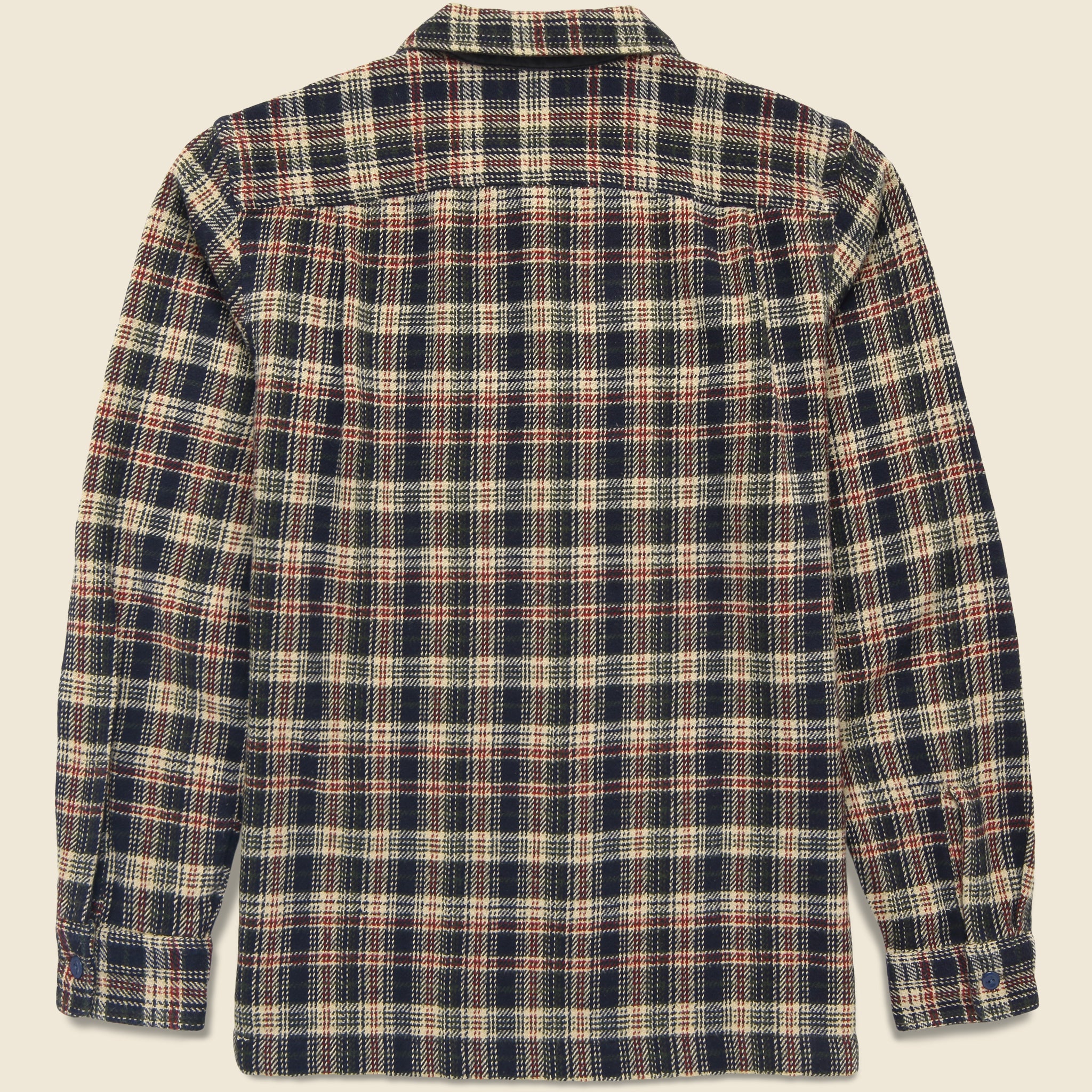 
                          Monterey Camp Shirt - Navy - RRL - STAG Provisions - Tops - L/S Woven - Plaid
                        