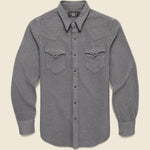 Buffalo Western Shirt - Gray - RRL - STAG Provisions - Tops - L/S Woven - Solid