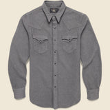 Buffalo Western Shirt - Gray - RRL - STAG Provisions - Tops - L/S Woven - Solid