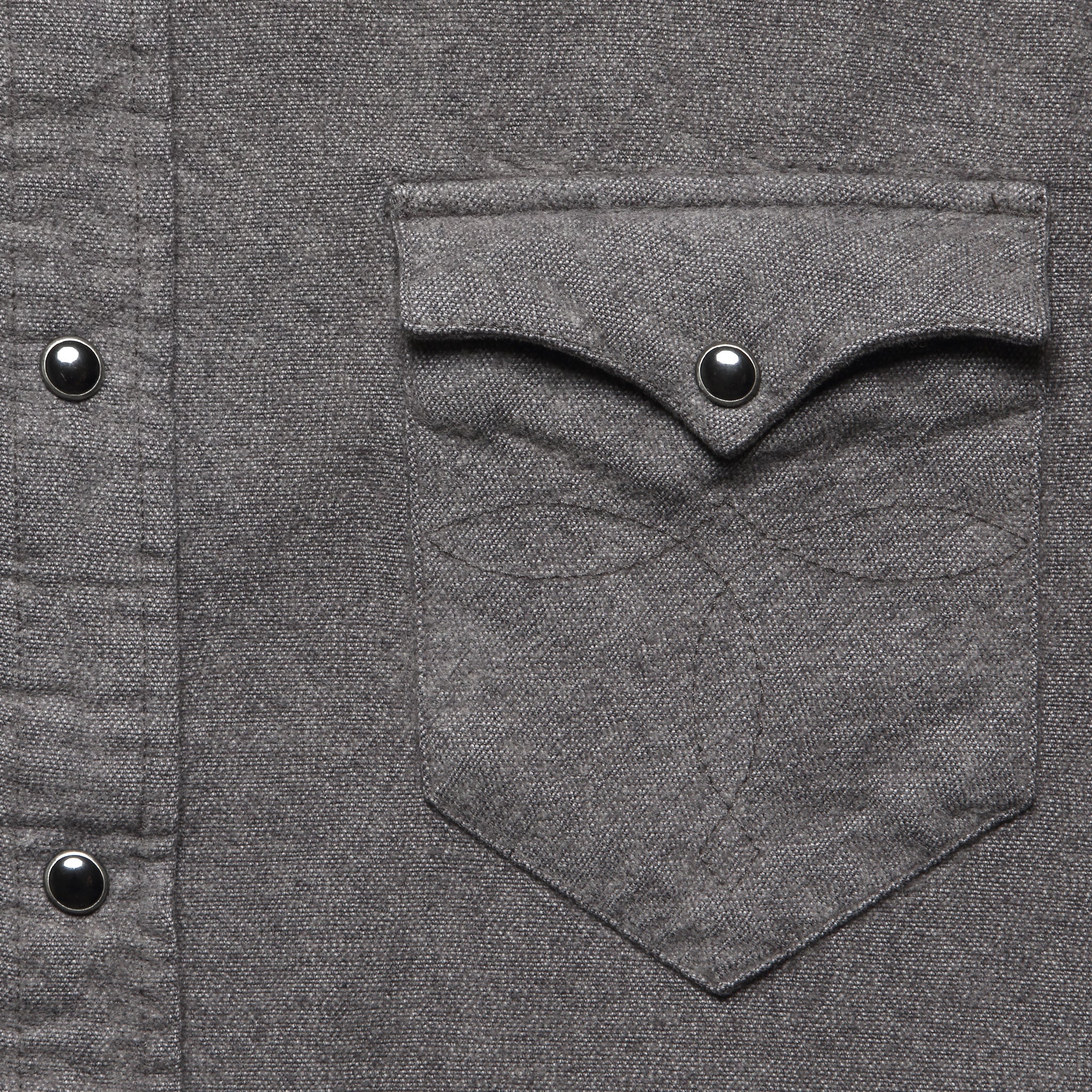 Buffalo Western Shirt - Gray - RRL - STAG Provisions - Tops - L/S Woven - Solid