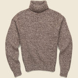 Marled Turtleneck Pullover - Brown - RRL - STAG Provisions - Tops - Sweater