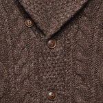 Cable Shawl Cardigan - Brown - RRL - STAG Provisions - Tops - Sweater