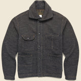 Browns Beach Fleece Jacket - Charcoal - RRL - STAG Provisions - Outerwear - Coat / Jacket