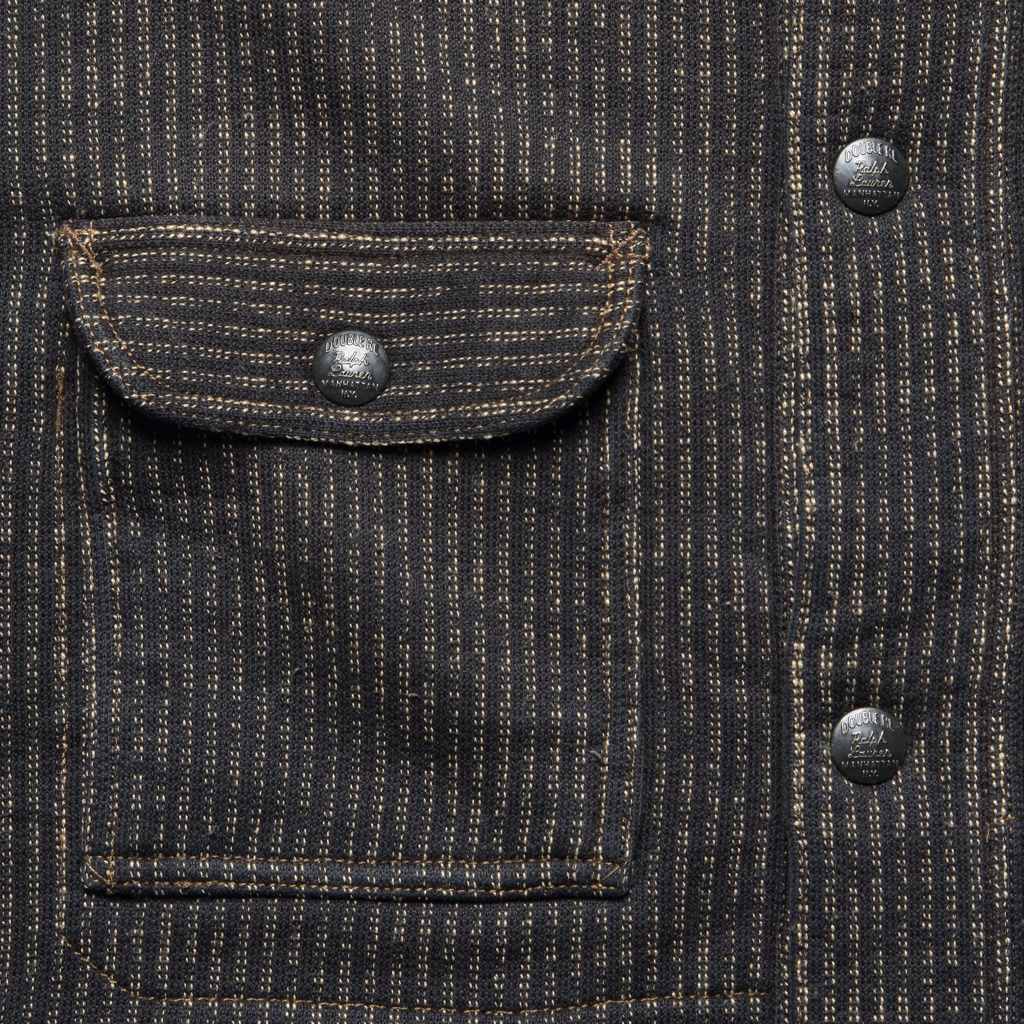 Browns Beach Fleece Jacket - Charcoal - RRL - STAG Provisions - Outerwear - Coat / Jacket