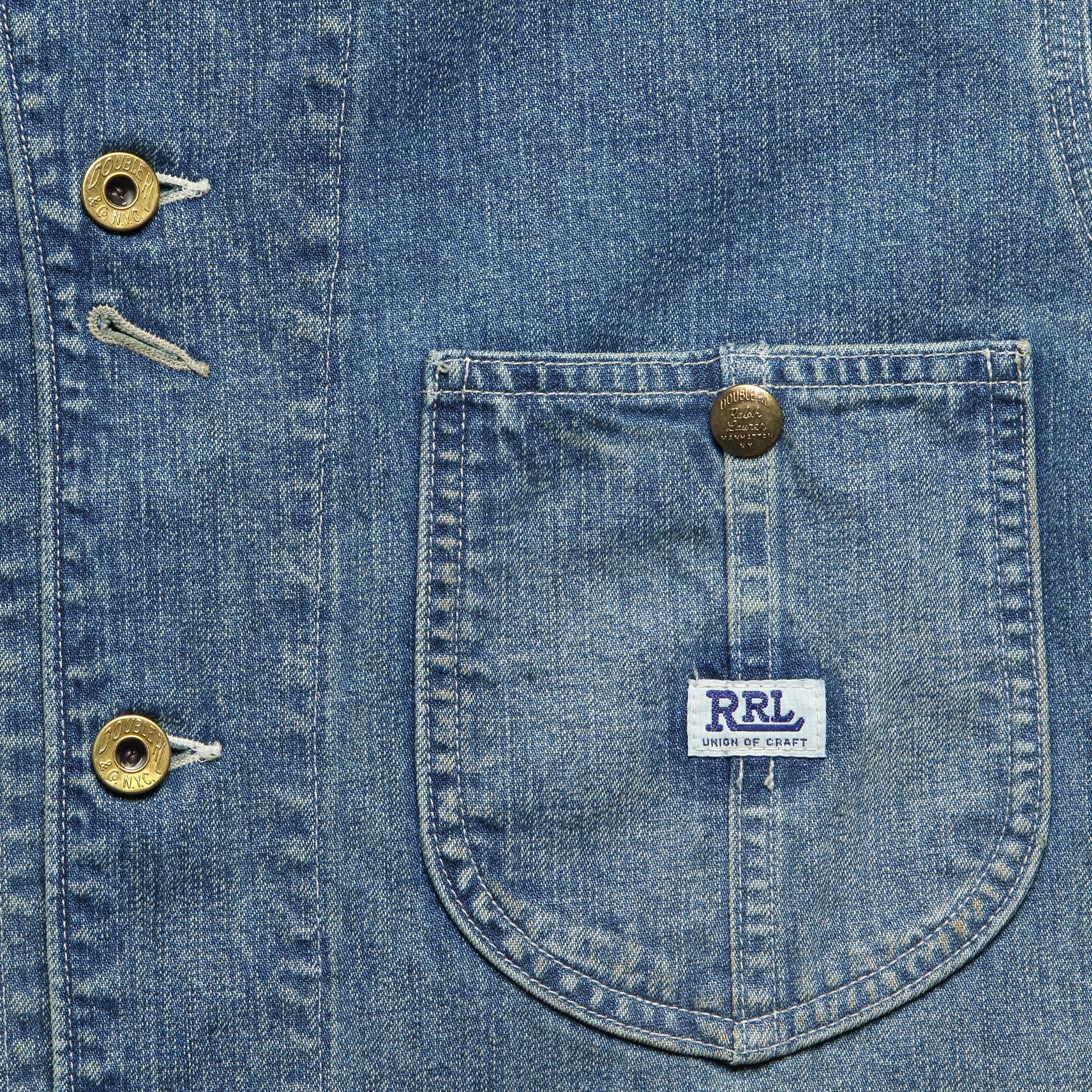 
                          Denim Stockton Jacket - Wrightsville Wash - RRL - STAG Provisions - Outerwear - Coat / Jacket
                        