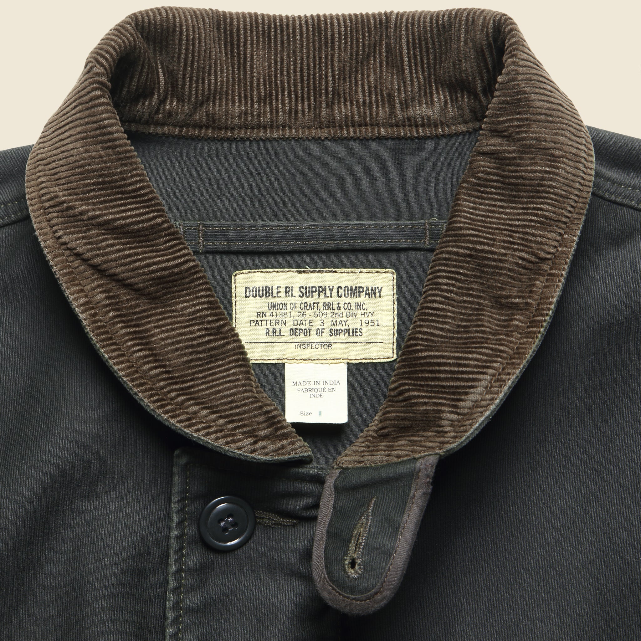 
                          Corduroy Collar Deck Jacket - Black - RRL - STAG Provisions - Outerwear - Coat / Jacket
                        