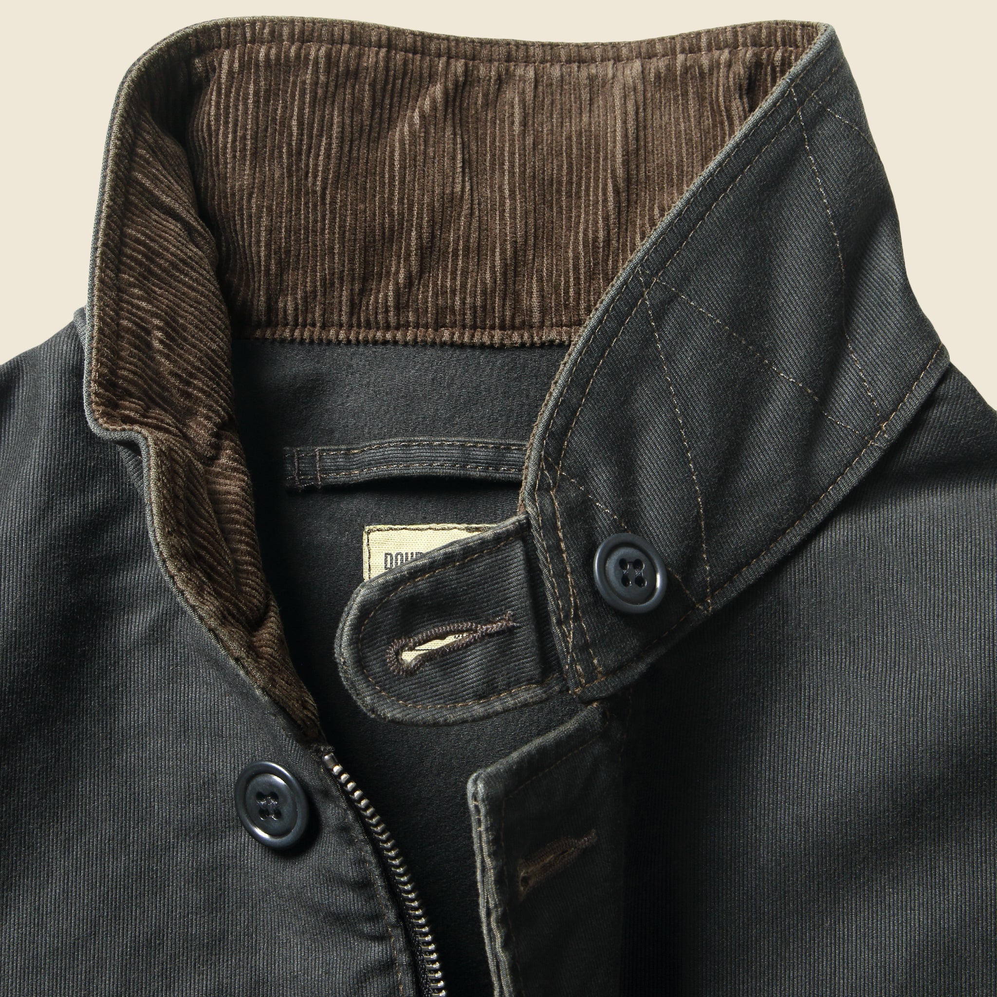 Corduroy Collar Deck Jacket - Black - RRL - STAG Provisions - Outerwear - Coat / Jacket