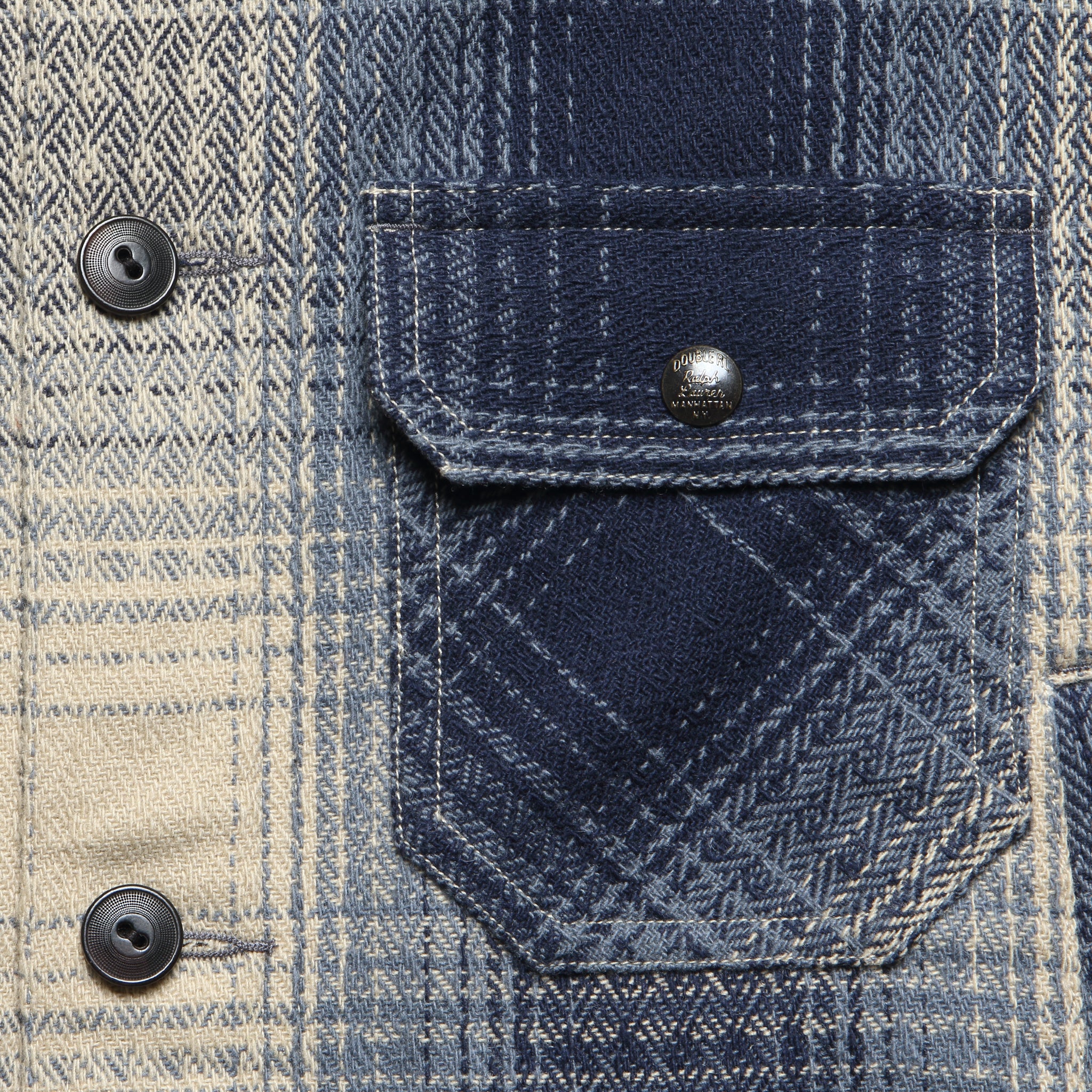 
                          Ruddick Cruiser - Blue - RRL - STAG Provisions - Outerwear - Shirt Jacket
                        