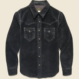 Willett Suede Shirt Jacket - Black - RRL - STAG Provisions - Outerwear - Shirt Jacket