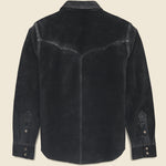 Willett Suede Shirt Jacket - Black - RRL - STAG Provisions - Outerwear - Shirt Jacket