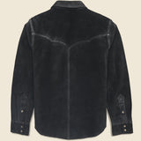 Willett Suede Shirt Jacket - Black - RRL - STAG Provisions - Outerwear - Shirt Jacket